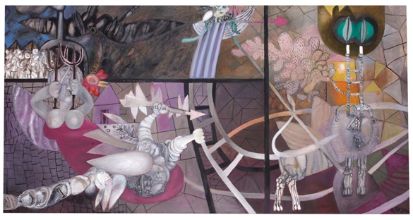 Lion Gate, 1975, oil on canvas, private collection, Tel Aviv