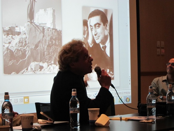 Yaron Seelig and Robert Capa/Photo: Ayelet Dekel