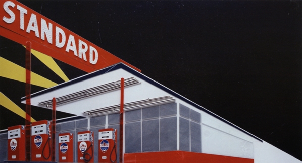 Standard at Night, after Ruscha (Pictures of Cars), 2008, digital C-print, 129.5 x 241.3 cm. Edition of 6. 