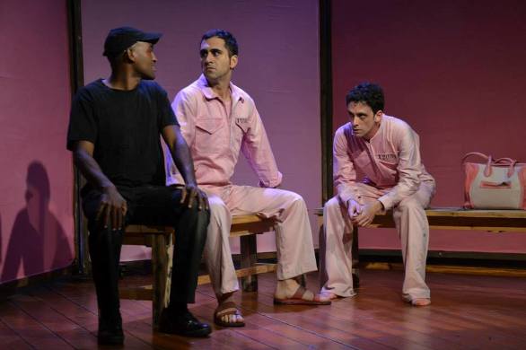 Emos Ayeno, Guy Mesika and Yuli Seker in Kasade/Photo: Kfir Bolotin