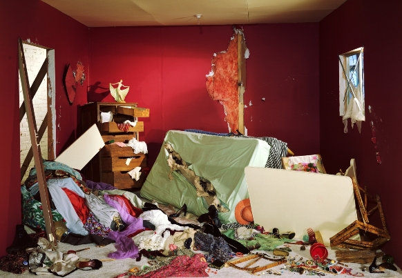 The Destroyed Room, 1978, Transparency in lightbox, 159x229
