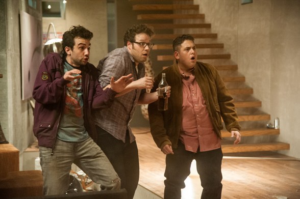 Jay Baruchel, Seth Rogen and Jonah Hill in This is the End/Photo courtesy of PR