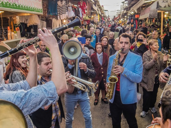 Balkan BaMachsan at the "Shuk" - outdoor market